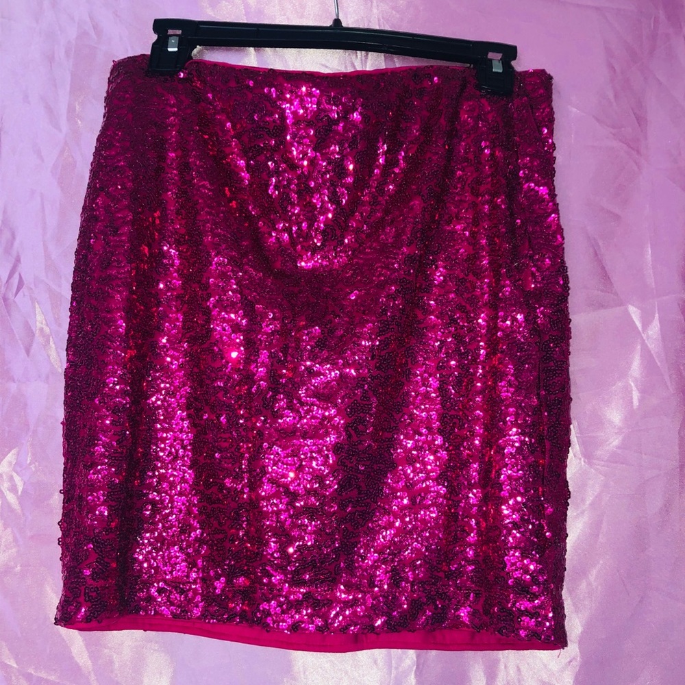 H&M Pink Sequin Skirt